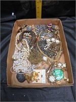 Flat of Misc Jewelry (As- Is - As Shown)