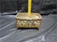 Vintage Casket Jewelry Box with Pins (6&1/8" x