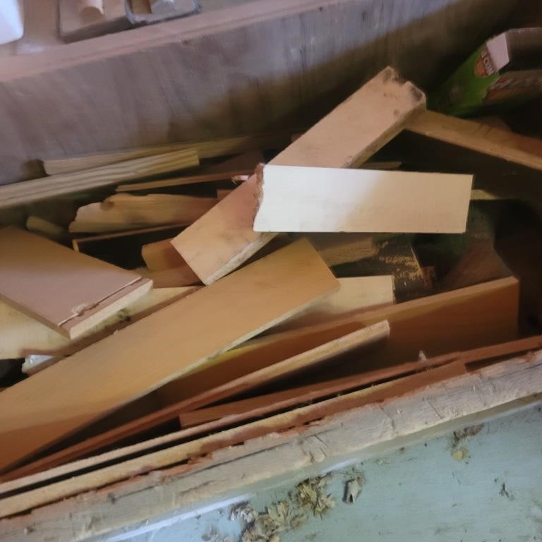 Scrap wood and box