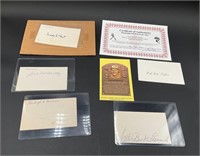 Lot of 5 Baseball Autographs (1 with COA)