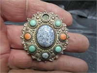 Signed Carolyn Pollack Brooch Pin Pendant (missing