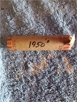1 Roll of 1950 Wheat Pennies