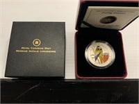 2012 Canadian 25 Cents Coloured Coin with Case