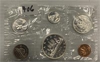 1962 Canadian 6 Coin Set in Plastic(some silver)
