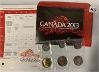 2013 Uncirculated Canadian 6 Coin Set