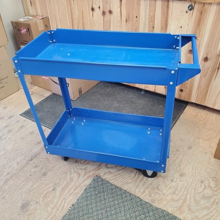 Blue Light Weight Utility Cart on Casters