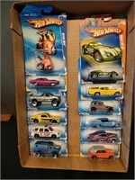 Flat of Hot Wheels