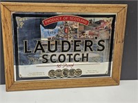Louder's Advertising Scotch Framed Mirror Sign18"