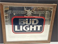 Advertising BUD LIGHT Beer Mirror Sign 22 x 18"