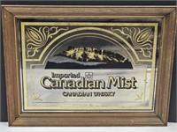 Canadian Mist Adv Whiskey Mirror Sign 21 x 16"