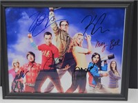 Autograph Cast of BIG BANG THEORY NO COA