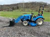 2013 LS J2020H Tractor w/ Loader & Mower