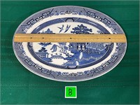 Vtg Blue Willow Serving plate