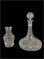 Crystal Decanter & Etched Glass Wine Decanter,