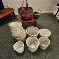 Wicker Waste Baskets, Various Sizes and