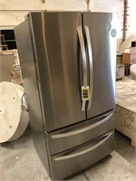LG Stainless French Door refrigerator, double
