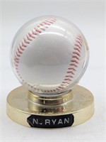 Signed N. Ryan Baseball Commemorative