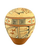 A San Juan Pueblo Indian Pottery Vase, Signed
