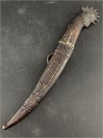 Persian style dagger Mughal style of a rooster's h