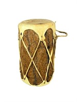 A Cottonwood Drum w/ Stretched Rawhide