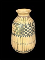 A Signed Pottery Vase 6"H