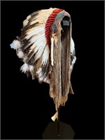 A “War Bonnet” Headdress Indian Territory