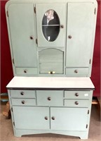 Great Vintage Refurbished Hoosier Style Cabinet