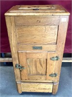 Antique Oak Icebox/Refrigerator By National