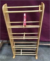 Nice Knotty Pine 5 Shelf DVD Stand