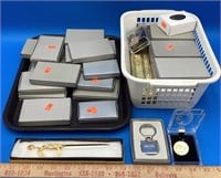 Lot Of Letter Openers And Promotional Key Chains