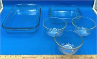 Lot Of Vintage Glass Pyrex Dishes