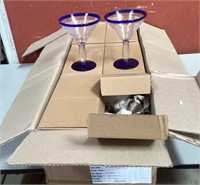 NIB Case Of Cocktail Glasses, 12 Count