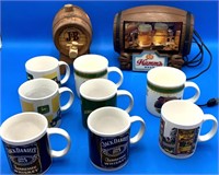 Cool Beer Man Cave Decor & John Deere Mugs