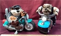 Vintage Bulldog Motorcycle & Tasmanian Devil Cooke