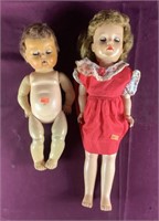Vintage Rubber Tiny Rears 15 Inch Wetting Doll