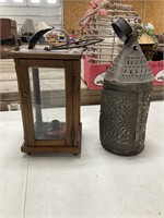 Two Antique Candle Lanterns