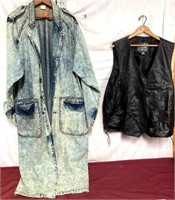 Coda Antique Wash Coat Leather Vest USA Bikers