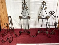 Assorted Metal Plate Display Racks