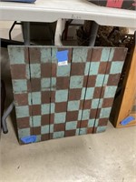 23x23 Primitive Wood Checkerboard