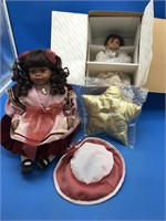 Black Angel Child Doll & Black Victorian Girl in