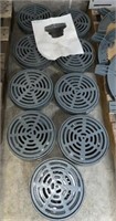 Lot of 9 Watts FD-320-Y Cast Iron Area Drains