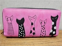 Like NEW LADIES Pink Leather CAT Wallet