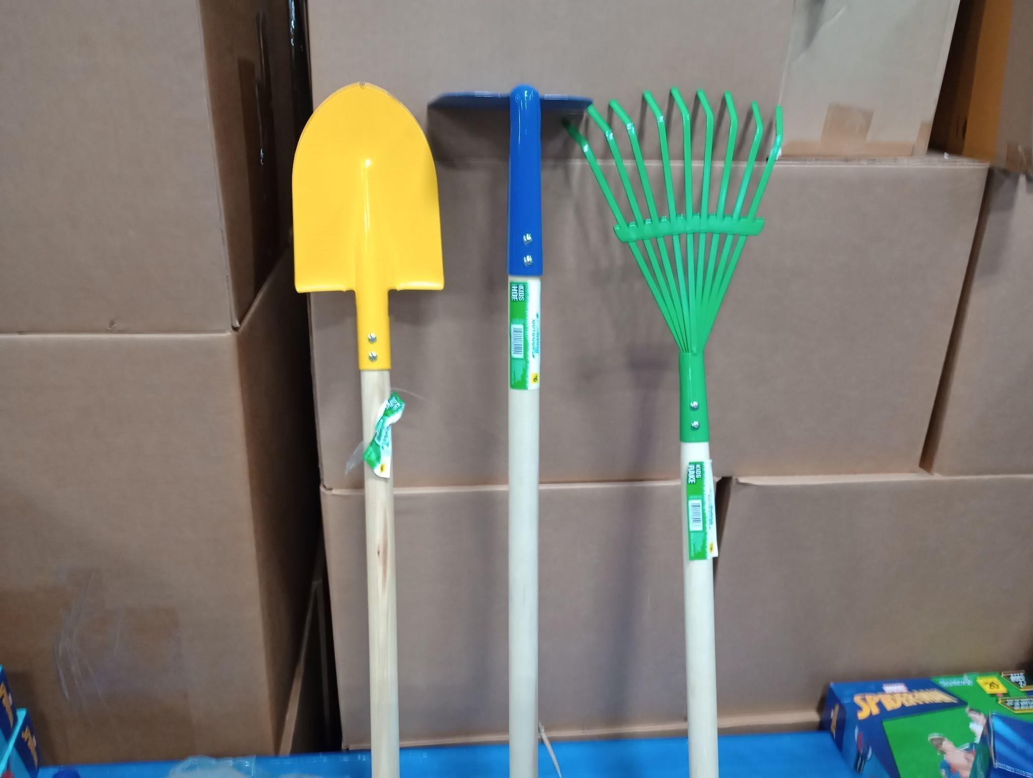 Children's wooden handle garden tools