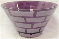 Purple Glass Bowl 6x6