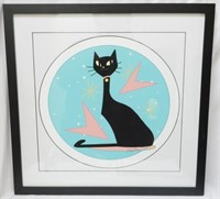 Atomic Cat by Ivy Lowe 22x22