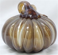 Art Glass Pumpkin 5"