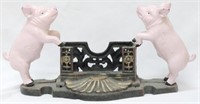 Iron Pig Business Card Holder 6x11x4