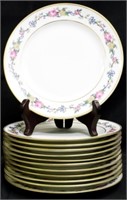 12pc Limoges Plates 9"