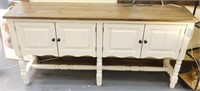 Painted Wood Finish Top Console 34.5x71x16