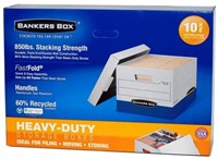 10 Count Bankers Box Heavy Duty File Boxes